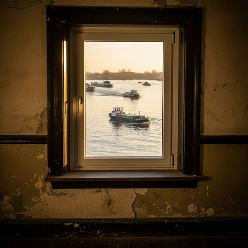 Licht interieur van woning in Hendrik-Ido-Ambacht met panoramisch zicht op de rivier de Noord door heldere kunststof kozijnen