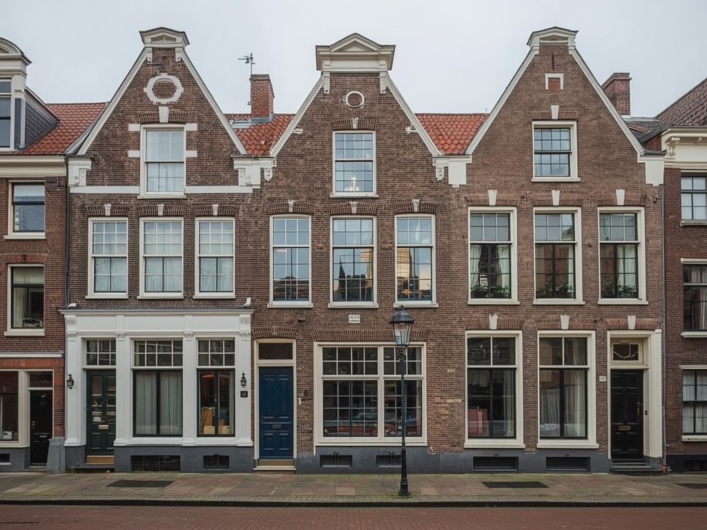Woning met witte kunststof kozijnen langs de Merwede in Papendrecht