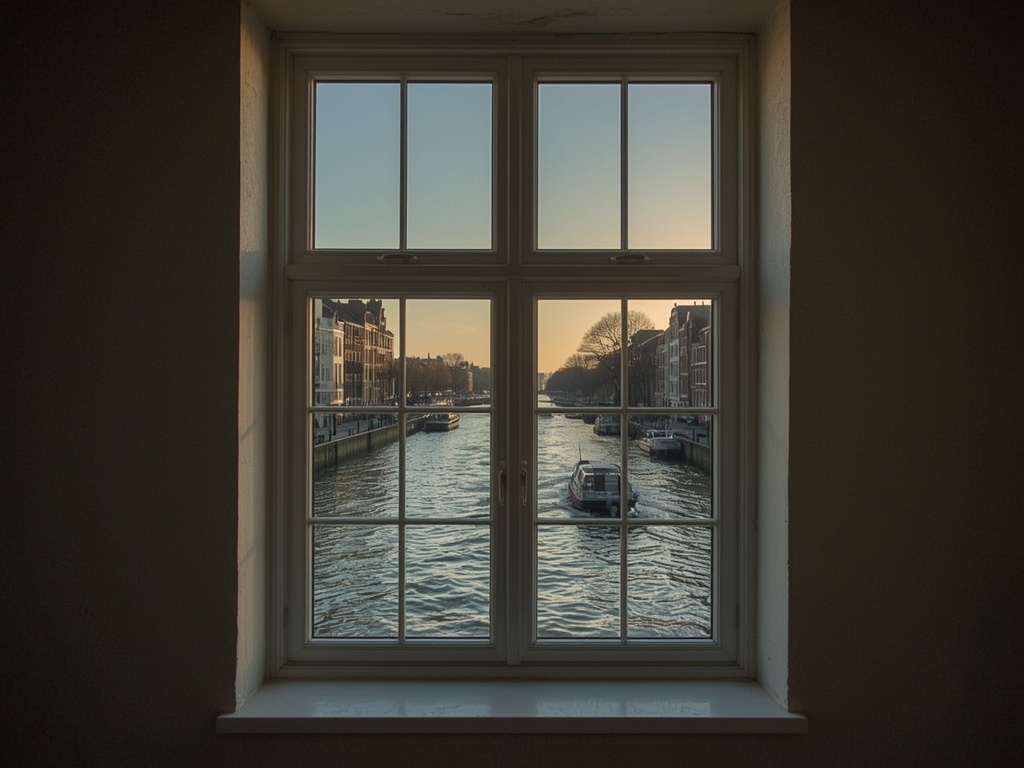 Licht interieur Zwijndrechtse woning met uitzicht door kunststof schuifpui op de Oude Maas