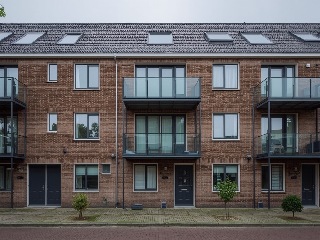 Appartement in Papendrecht voorzien van antracietkleurige kunststof kozijnen
