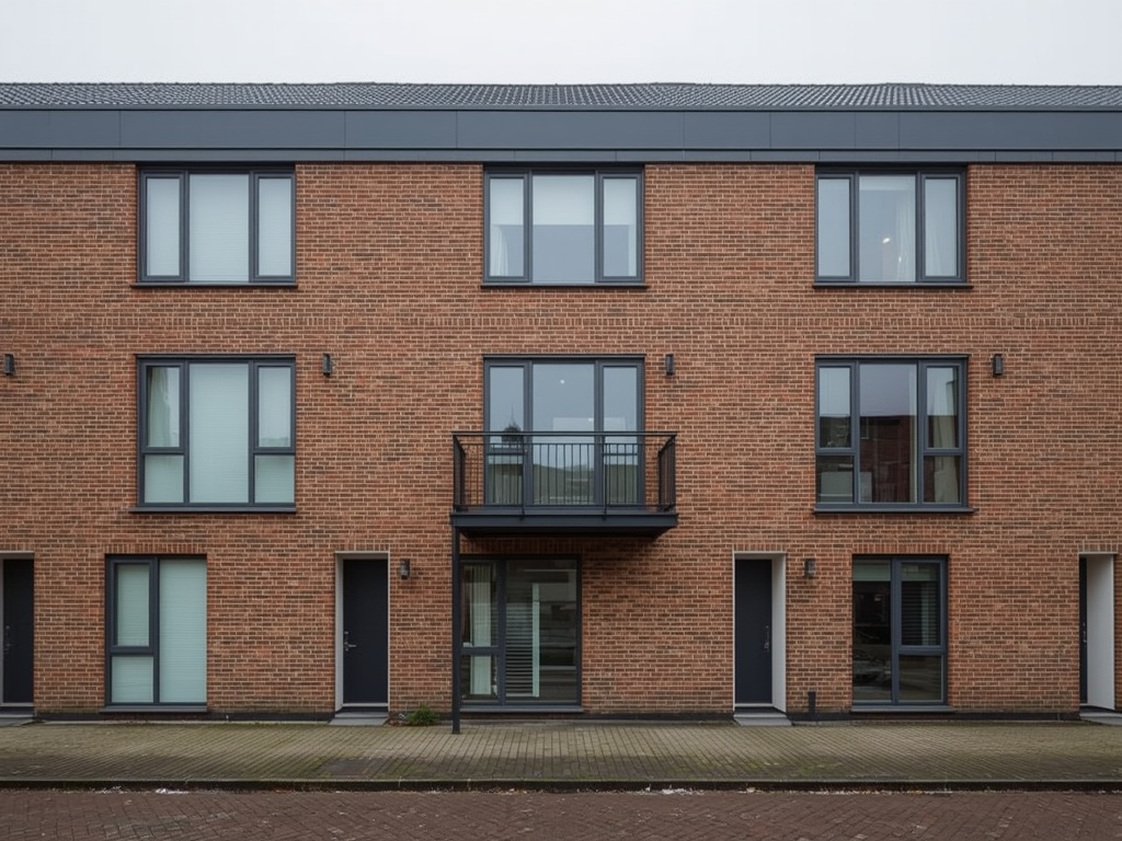 Portiekwoning Dordrecht Sterrenburg met antraciet kunststof kozijnen