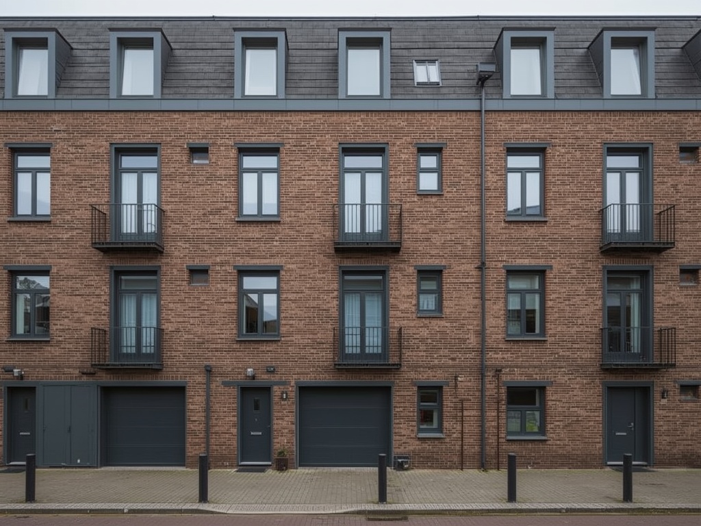 Portiekwoning in Gorinchem-Hoog Dalem met antraciet kunststof kozijnen