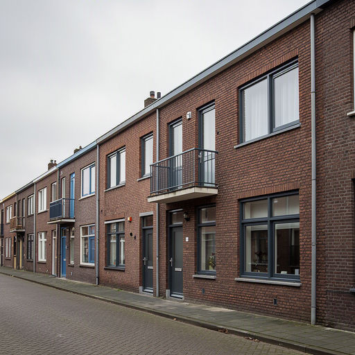 Moderne twee-onder-een-kap in Zwijndrecht Walburg met antracietkleurige kunststof kozijnen