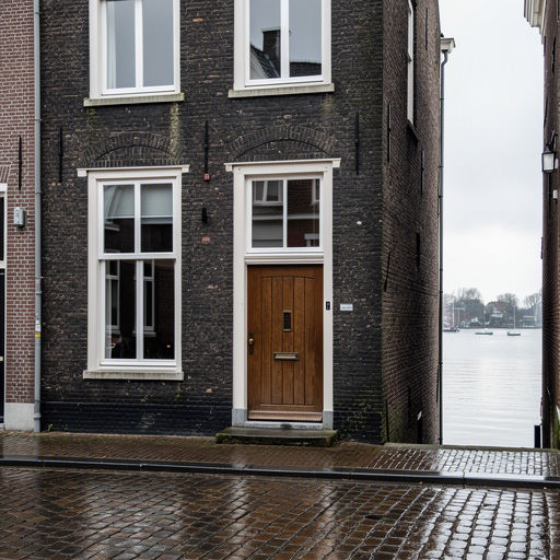 Nieuwbouwappartementen Kop van Zuid Rotterdam met strakke witte kunststof kozijnen