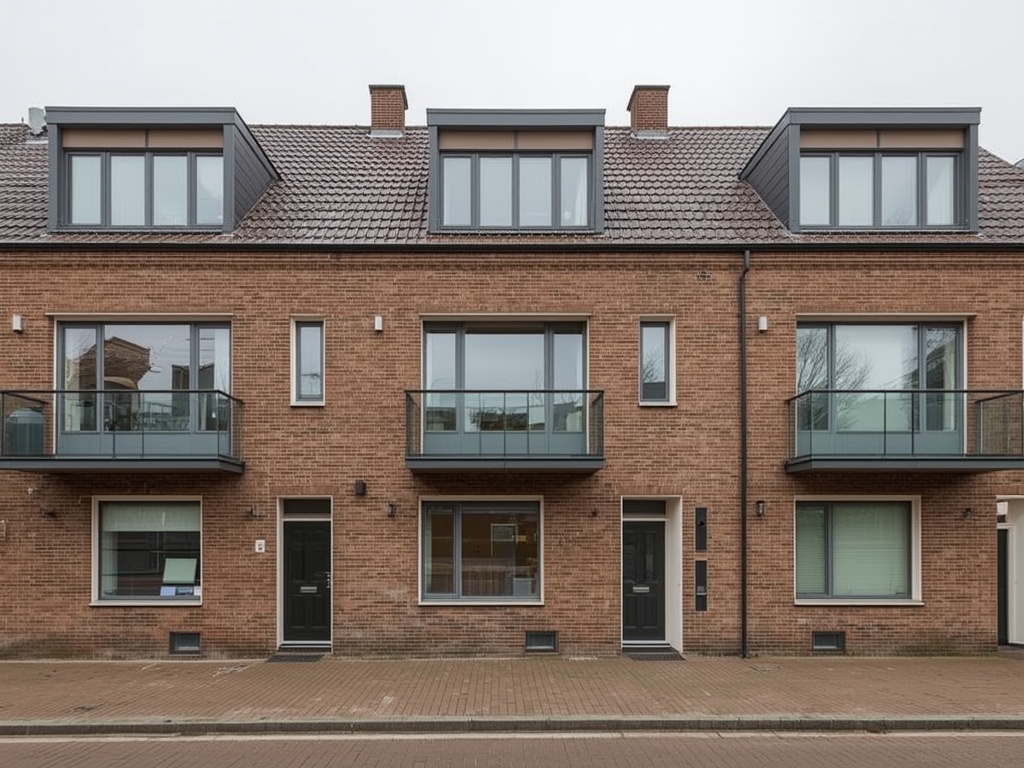 Jaren dertig woning in Sliedrecht met moderne antracietkleurige kunststof kozijnen