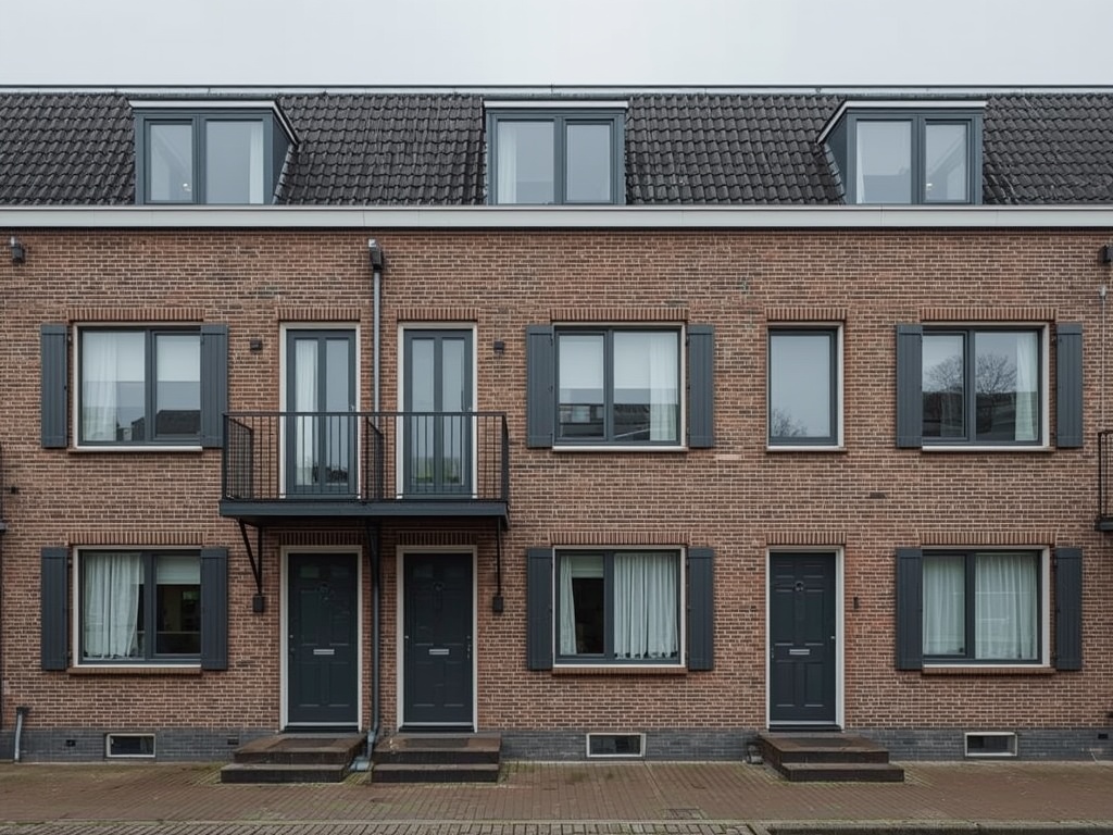 Karakteristieke jaren 30-woning in het Oude Dorp van Hendrik-Ido-Ambacht met sfeervolle houtlook kunststof kozijnen