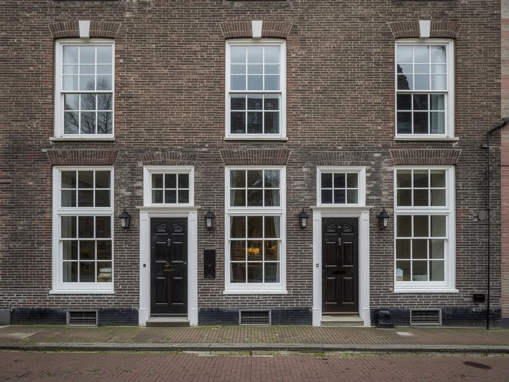 Woonhuis in Hardinxveld-Giessendam met splinternieuwe witte kunststof kozijnen