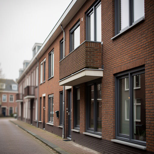 Portiekwoning Dordrecht Sterrenburg met antraciet kunststof kozijnen