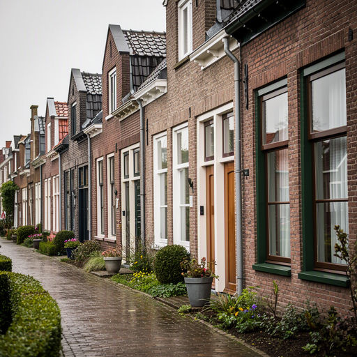 Ervaren inbouwspecialist monteert een nieuw kunststof kozijn in Dordrechtse gevel
