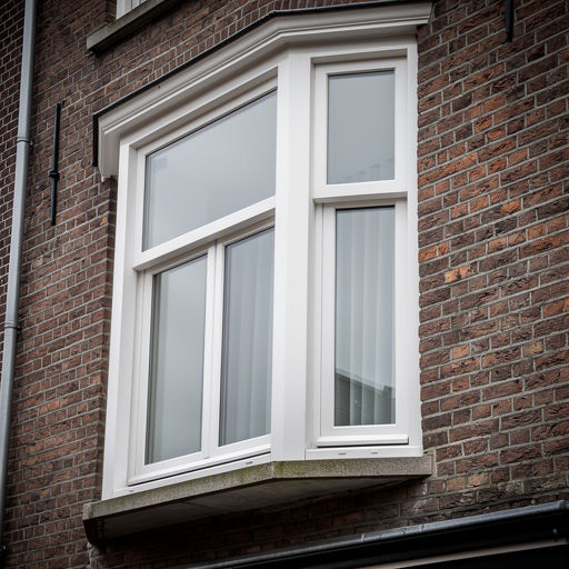 Donker antracietkleurige kunststof profielen bij een gerenoveerde Dordtse woning