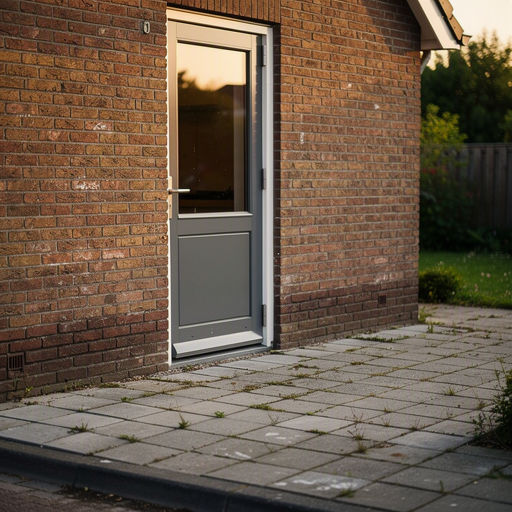 Ervaren plaatser werkt een kunststof achterdeur netjes af bij een woning in Dordrecht